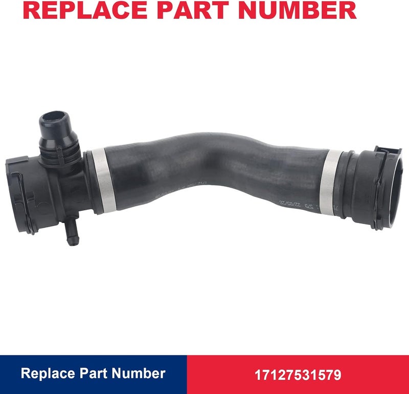 VASTAUTO Engine Upper Radiator Coolant Water Hose Pipe Compatible with BMW E82 E88 E92 E91 E90 Z4 128i 323i 325i 328i 330i Replace 17127531579 - Image 2